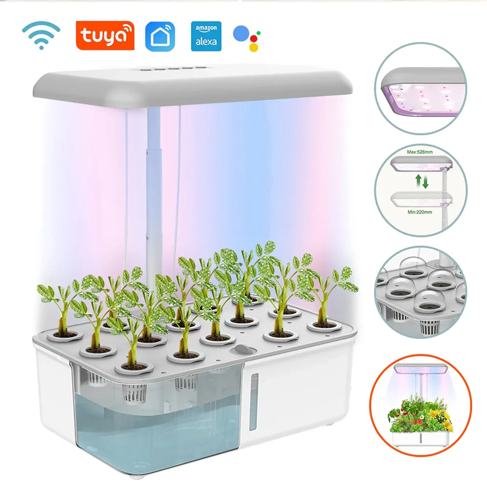 Smart Garden Nursery - Tuya WiFi bitki hidroponik sistem büyüyen