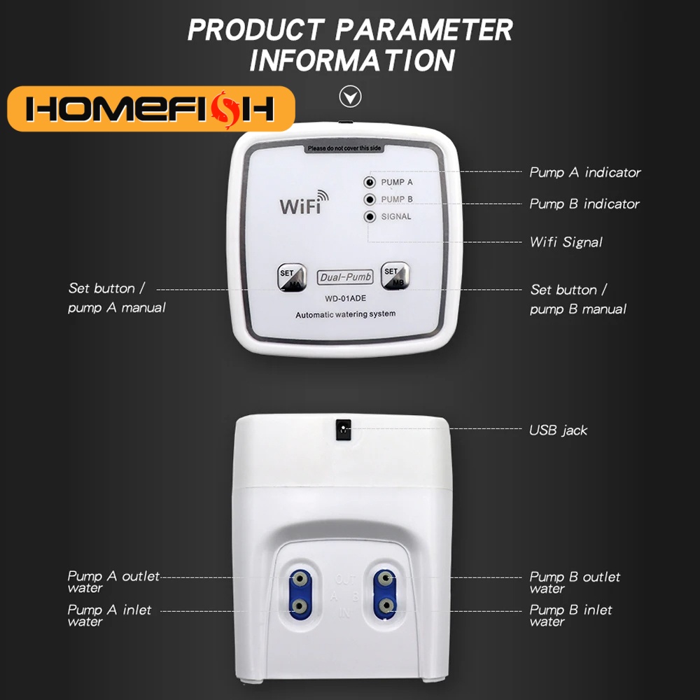Smart Garden Keeper - WIFI Akıllı Sulama Cihazı Çift Pompa