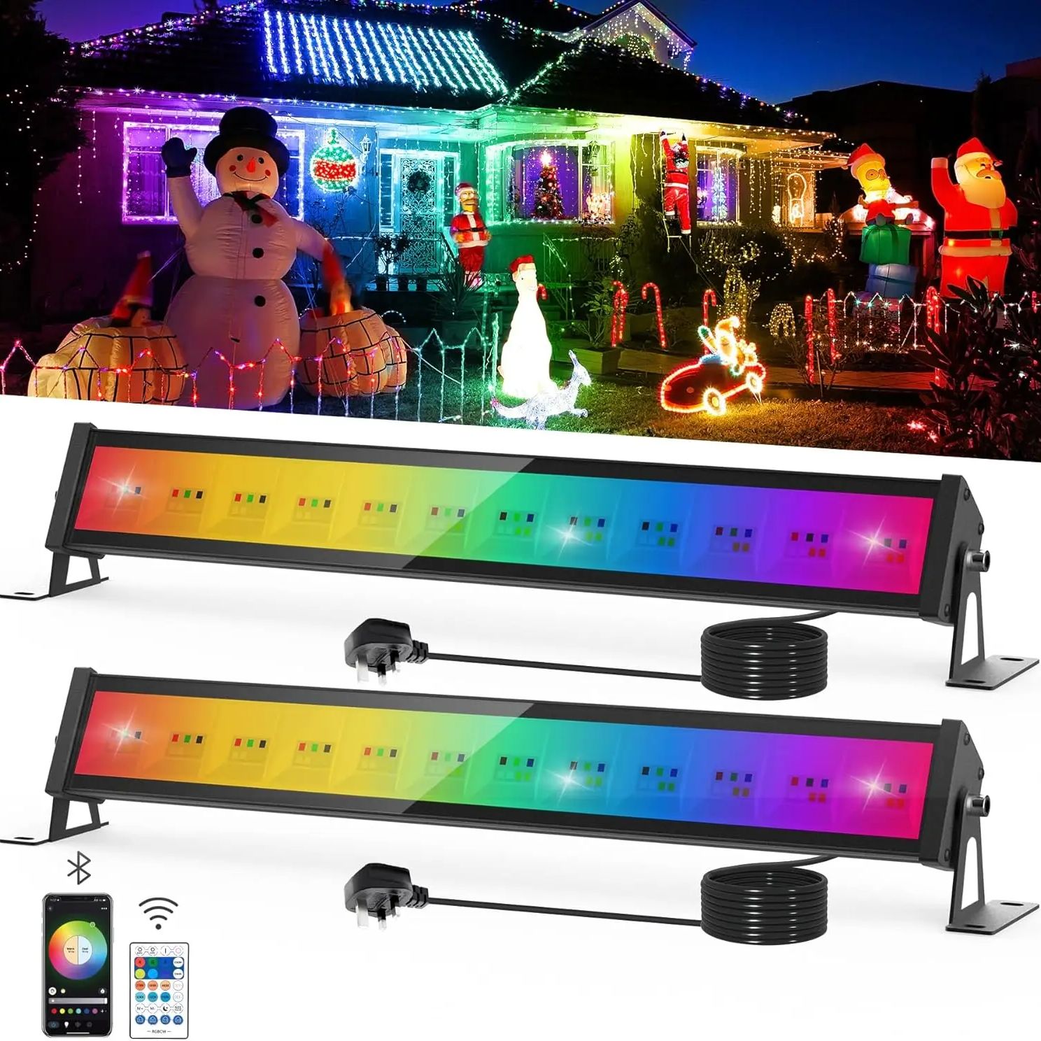50W RGB LED Projektör Çubuğu U - Smart Garden Lights Uk incelemesi ve fiyatı