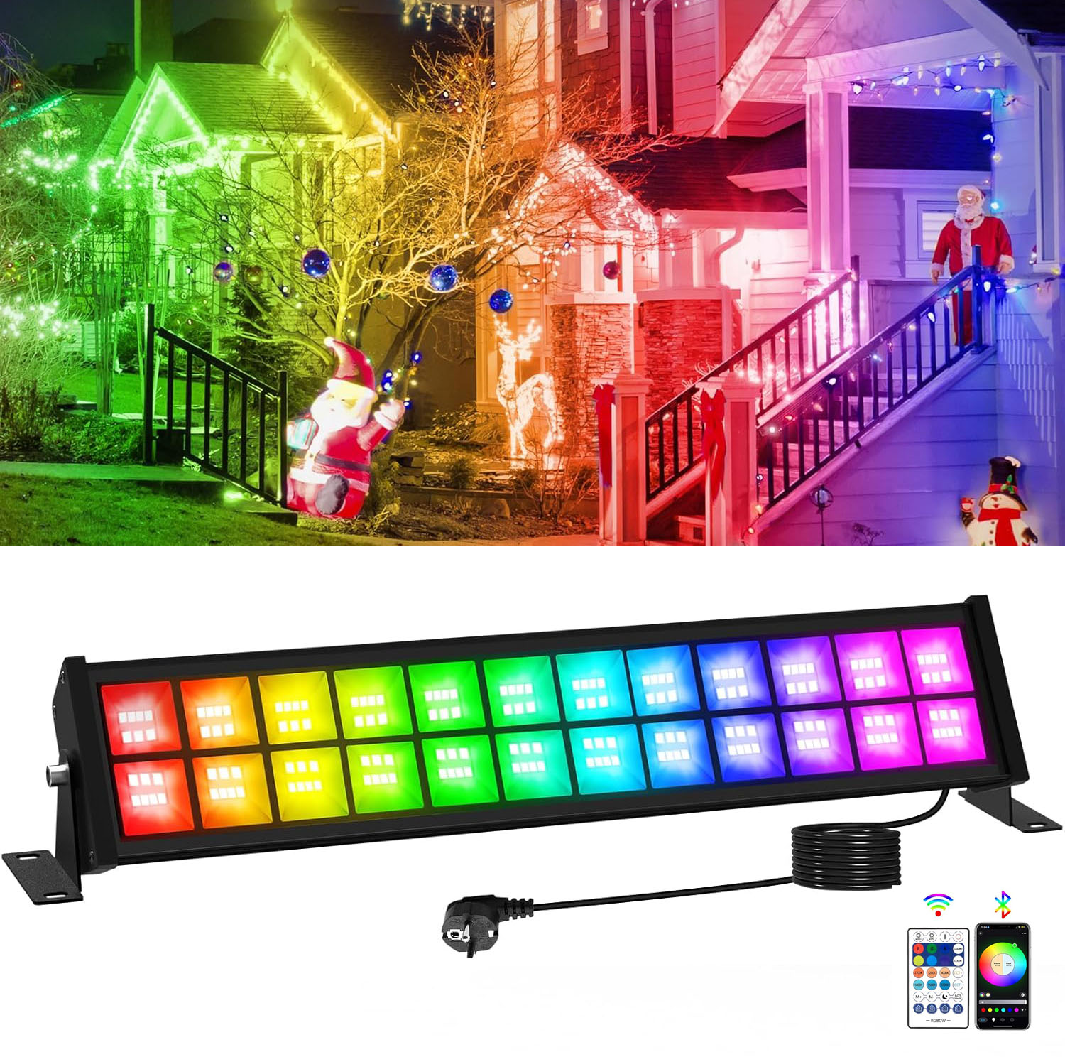 50/72W RGB LED Projektör Çubuğ - Smart Garden Lights Uk incelemesi ve fiyatı